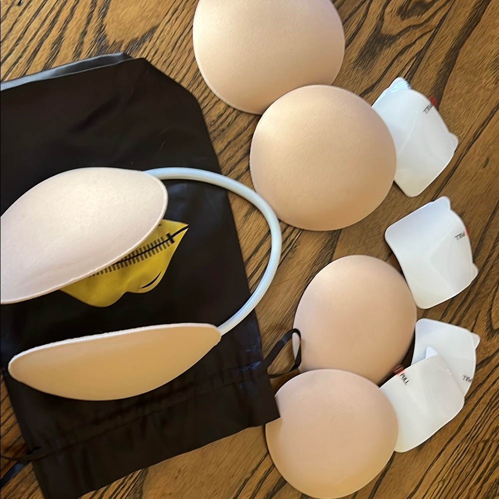 Nude Silicone Bra Inserts with Black Bag